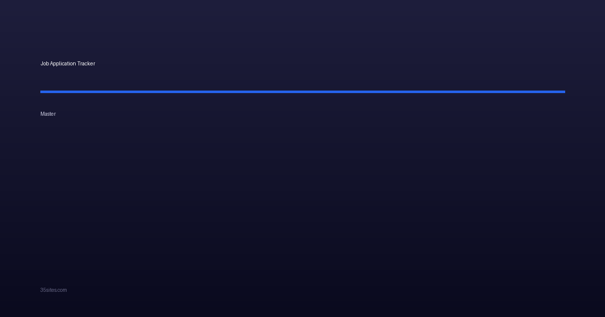 Job Application Tracker screenshot