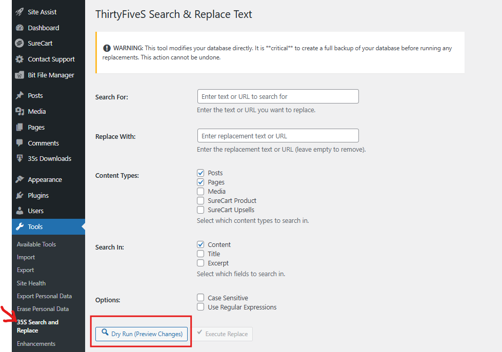 Search and Replace Text screenshot